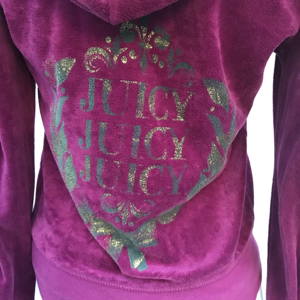 🤚SOLD✋Vintage Juicy Couture Sweatshirt Logo Sz S - Picture 5 of 8